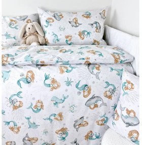 INTERMEDIC SK Morská panna – detské bavlnené obliečky do postieľky 90x130/45x65 cm