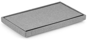 Set štyroch skladacích taburetiek, sivá XL (4ks)