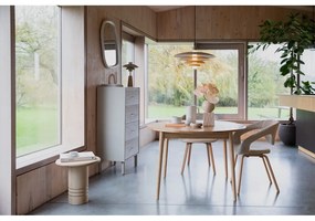 Okrúhly rozkladací jedálenský stôl s prídavnou doskou v dubovom dekore ø 120 cm Twist – Zuiver