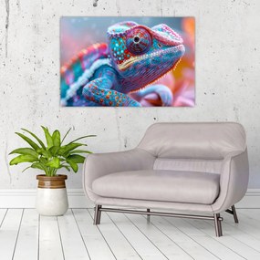 Obraz - Sfarbený chameleón (90x60 cm)