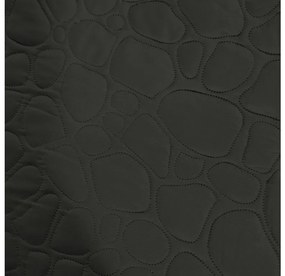Tmavo sivý prehoz na posteľ so vzorom STONE Rozmer: 200 x 220 cm
