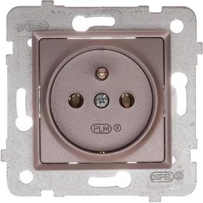 Zásuvka jednoduchá Z/U titán GP-1QZ/M