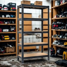 Jurhan Regál s vysokou nosnosťou HEAVY, max. 875kg, 90x40x180cm, čierna