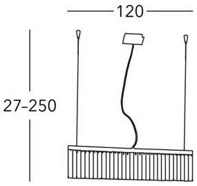 Kolarz 314.87.3 - Krištáľový luster na lanku PRISMA 7xG9/25W/230V 24K zlato