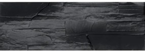 Obklad Fineza Brelo antracit 37,5x12,5 cm reliéfna BRELOAN, (bal. 0,420 m2 )