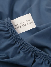 Jersey plachta s elastanom Deluxe 140 × 200 cm – namornícka modrá
