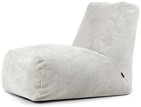 Krémový menčestrový sedací vak Tube – SLOWDOWN