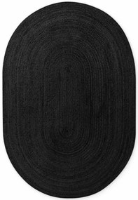 Koberec Hanse Home Jute Braided Rangpur čierny ovál