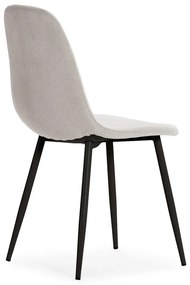 Krémovobiele čalúnené jedálenské stoličky v súprave 4 ks Minka – Marckeric