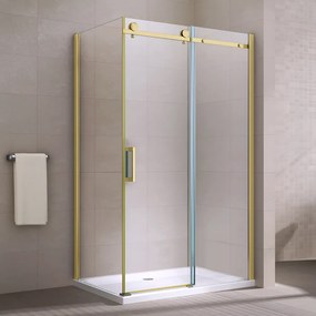 Milano Duo Gold Sprchový kút 90x90, 195cm, 8mm