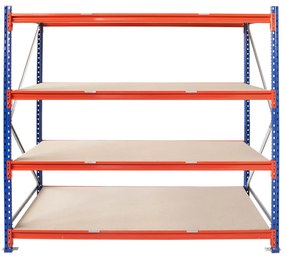 Kovový regál LONGSPAN,200x185x80cm, 800kg na policu