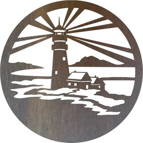 SENTOP | Sentop - Maják moderný obraz na stenu  - drevená dekorácia  I SENTOP PR0396  plywood