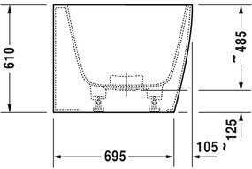 Duravit DuraSquare - Vaňa do pravého rohu 1800x800 mm s panelom a podstavcom, biela 700428000000000
