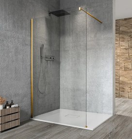 Gelco, VARIO GOLD jednodielna sprchová zástena na inštaláciu k stene, číre sklo, 1400 mm, GX1214GX1016
