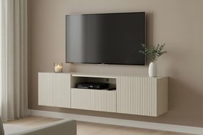 Závesná RTV skrinka Nicole so zásuvkou a nikou 150 cm - kasmír