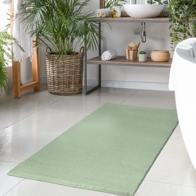 Dekorstudio Kožušinový koberec do kúpeľne TOPIA mats - šalviovo zelený Rozmer koberca: 120x170cm