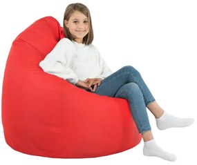 Sedací vak SAKO červený ekokoža