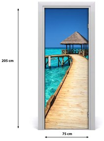 Fototapeta samolepiace na dvere eksotický výhľad 75x205 cm