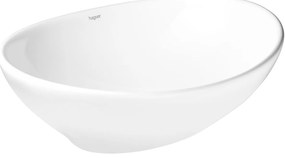 Hagser Agnes, umývadlo na dosku, 41x34 cm, biela, HGR10000040