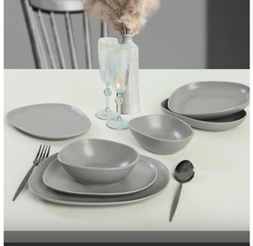 24-dielna jedálenská súprava sivá/kamenina