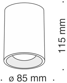 Maytoni C012CL-01B - Bodové svietidlo SLIM 1xGU10/50W/230V čierna
