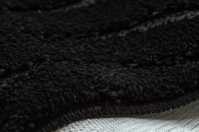 Kúpeľňový koberček SUPREME WAVES vlny, čierny