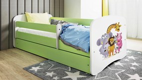 XXXLutz POSTEĽ PRE DETI A MLÁDEŽ 80/160 cm, zelená, biela MID.YOU - Detské izby - 002142000273