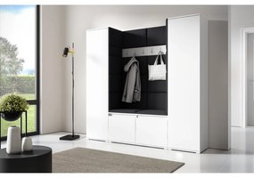 Predsieňová stena AMI 31 Bez zrkadla Biela Čierna