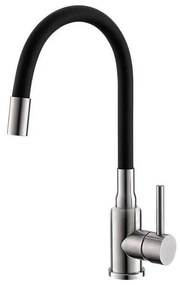 ALVEUS 1144432 - Drezová batéria s flexibilným ramienkom MINTAS 34 cm oceľ/čierna