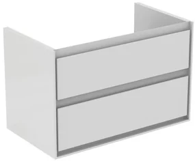 Kúpeľňová skrinka pod umývadlo Ideal Standard Connect Air 80x44x51,7 cm v kombinácii biela lesk / biela mat E0819B2