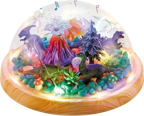 LEAN Toys Kreatívna súprava DIY terárium s dinosaurami kupola nočné svetlo a zvuky