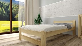 Detská posteľ z masívu borovice EURO - 200x90 cm - prírodná