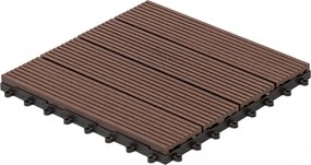WPC dlaždice LEGI BASE 30 x 30 cm, coffee