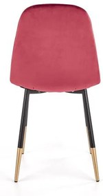 Jedálenská stolička Kuh (červená + zlatá). Vlastná spoľahlivá doprava až k Vám domov. 1048913