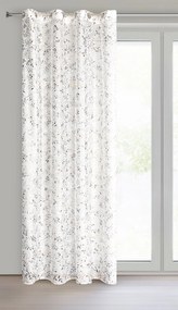 ZÁVES NA KRÚŽKOCH TERRY 140X250 CM LISTY