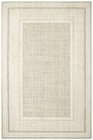 Koberec Cotton C117 rám, krémový / sivý