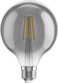 Mexen Vintis, LED žiarovka E27, G95, 6W, Teplá - 2200K, 450 lm, dymová - L157-E27-0622-70
