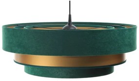 Luster na lanku TRINITI 1xE27/60W/230V zelená/zlatá