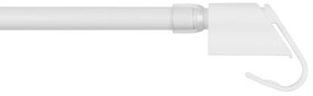 Dekodum Plastová Mini záclonová tyč teleskopická / Vitrážka 75-125 cm Biela
