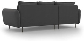 Tmavosivá rohová pohovka Cosmopolitan Design Vienna, ľavý roh