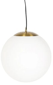 Inteligentné škandinávske závesné svietidlo opálové sklo 40 cm vrátane Wifi A60 - Ball 40