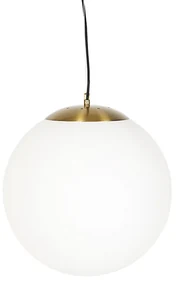 Inteligentné škandinávske závesné svietidlo opálové sklo 40 cm vrátane Wifi A60 - Ball 40