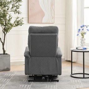 Polohovacie kreslo sivý, elektrické TV-929 GREY2