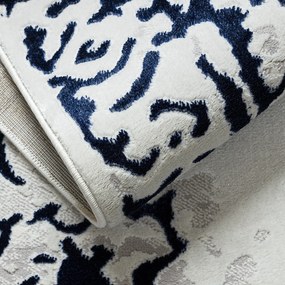 Dywany Łuszczów, Kusový koberec Allure 1961 white/blue, 160x220, modrá, kancelária