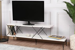 TV stolík/skrinka Stret (biela). Vlastná spoľahlivá doprava až k Vám domov. 1067123