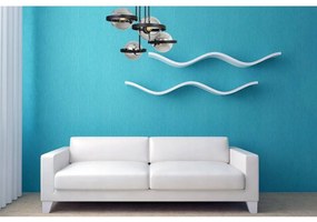 Stropné svietidlo Haga Ring, 4x grafitové sklenené tienidlo (výber z 3 farieb uchytenia)