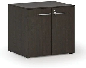 Kancelárska skriňa s dverami PRIMO WOOD, 735 x 800 x 640 mm, wenge