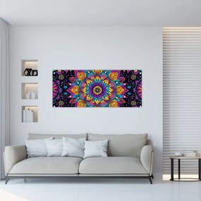 Obraz - Kaleidoskopická mandala (120x50 cm)