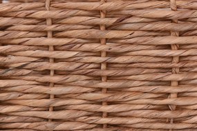 Sada 2 policových boxov KIRA, vodný hyacint, výška 20 cm, natur