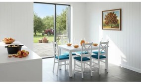 Rozkladací jedálenský stôl LIAM biely